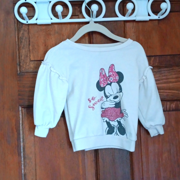 6-12Months Disney "so sweet" Minnie Mouse Crew Neck - Picture 1 of 1